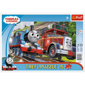 Puzzle Trefl Ramkowe 15el Tomek i przyjaciele: Lokomotywa Tomka